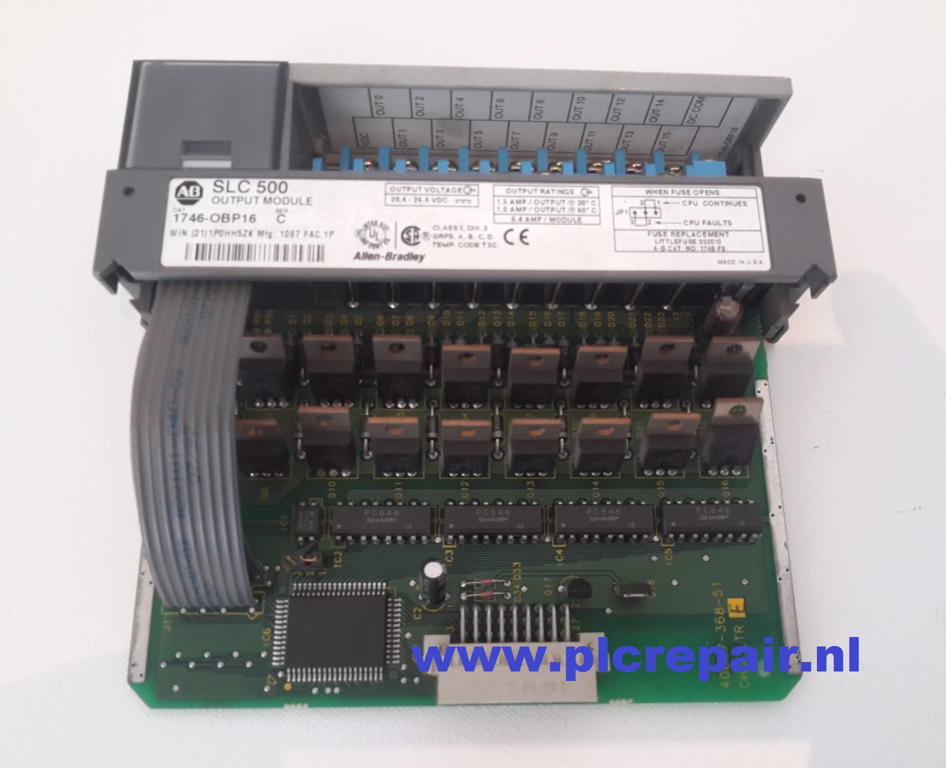 1746-OPB16 SLC 500 output module allen bradley 1amp DCsource