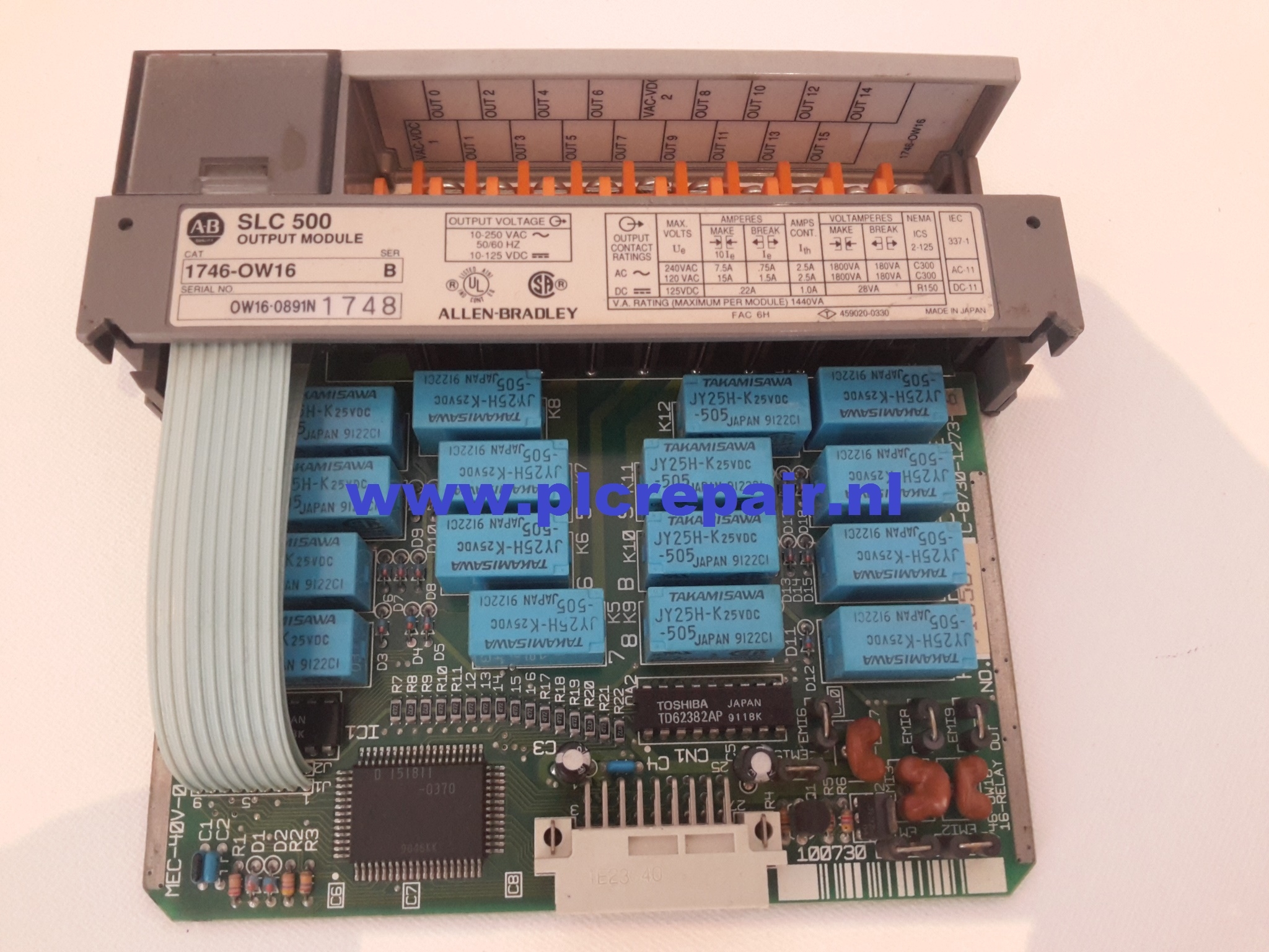 1746-OW16 SLC500 output module allen bradley plc.