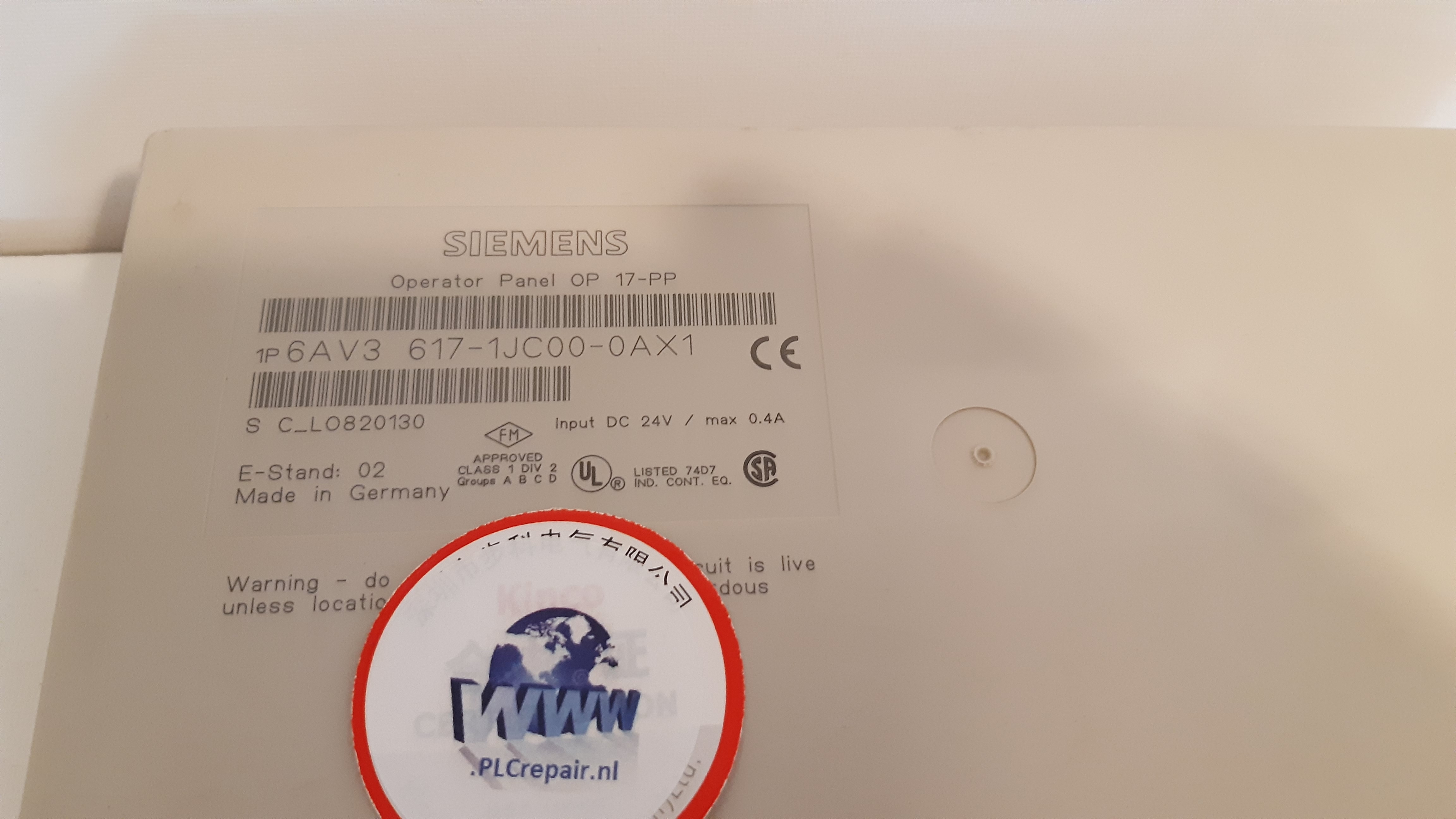 6AV3 617-1JC00-0AX1 OP17-PP 24VDC