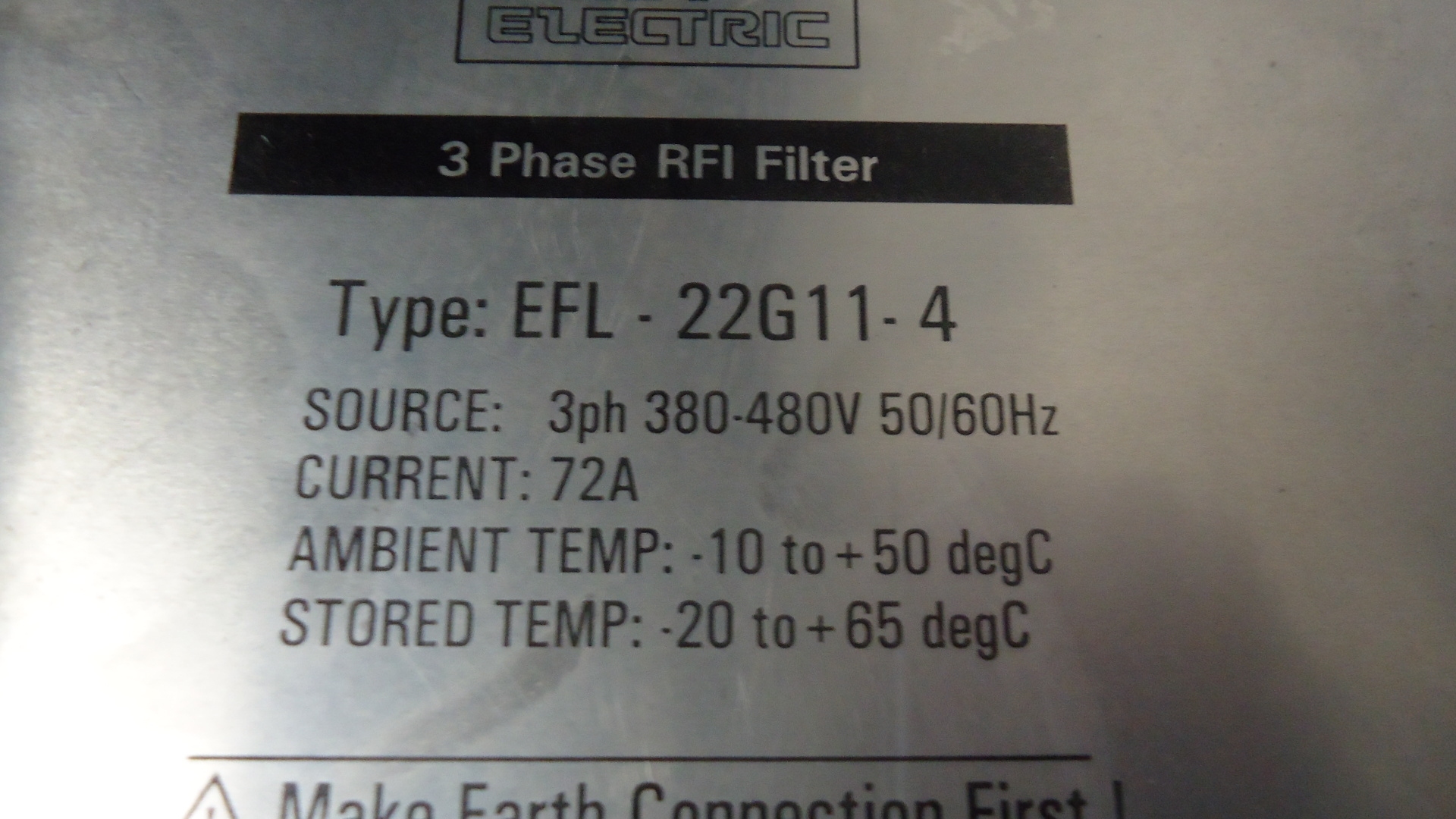 Fuji EFL-22G11-4  3phase RFI EMC filter