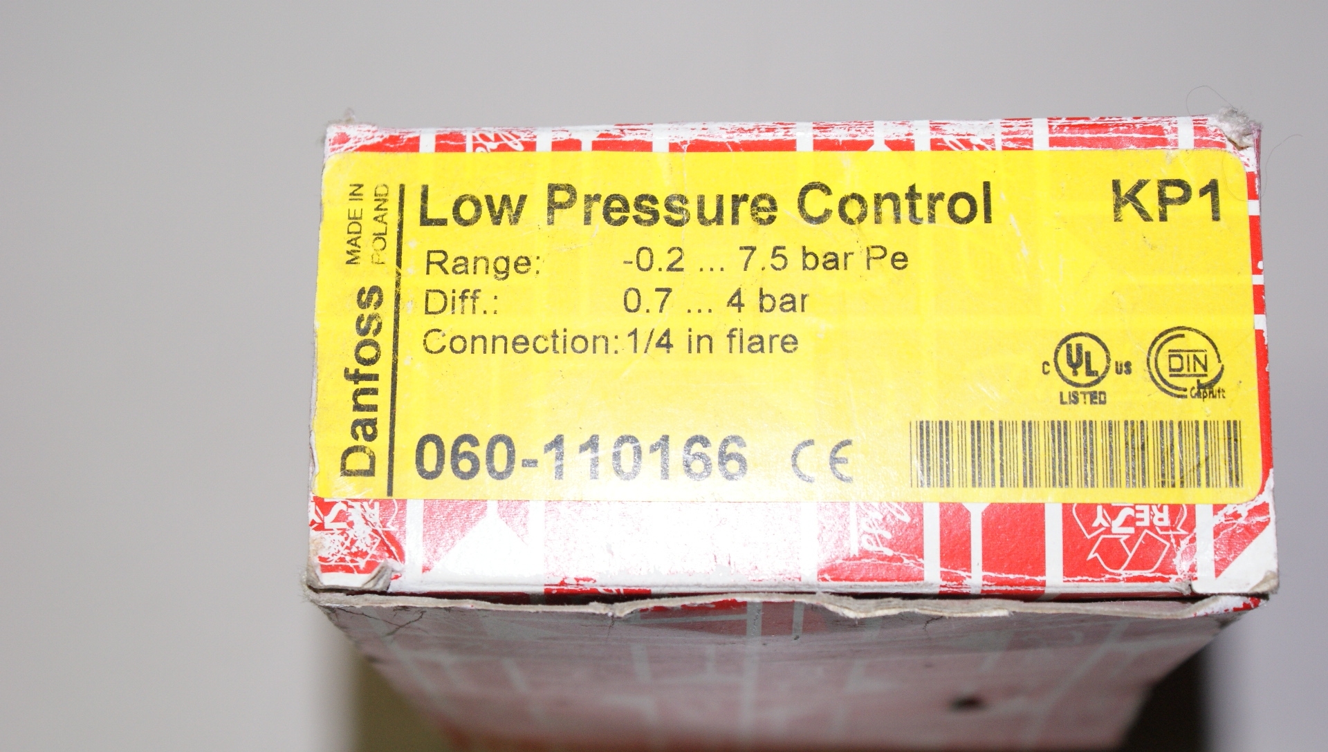 KP1 060-110166  Danfoss low pressure control