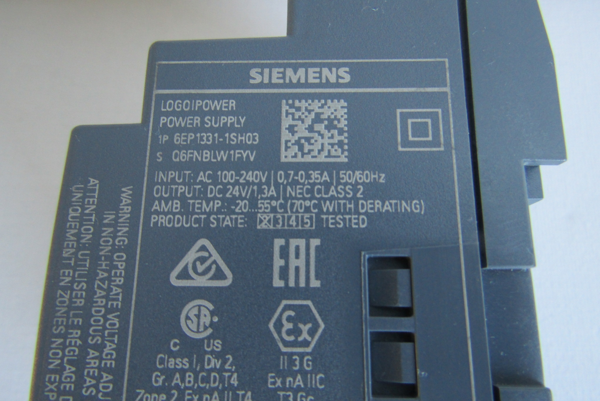 Logo Power siemens 6EP1331-1SH03 24Vdc