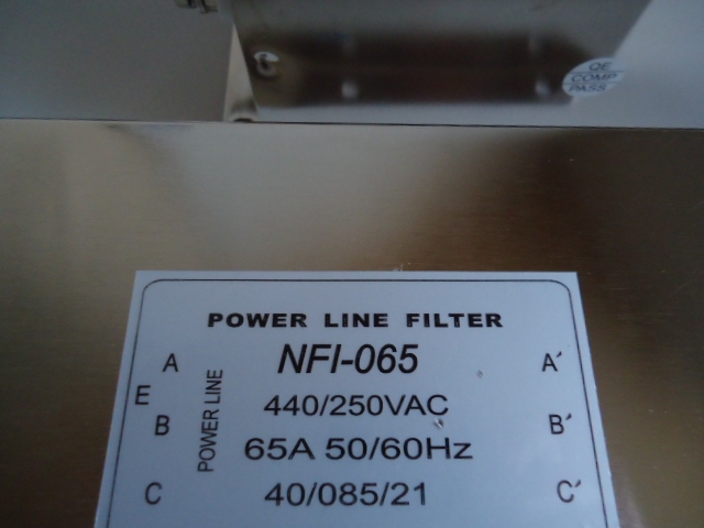 NFI-065 EMC netfilter 3F 250/440Vac 50-60Hz
