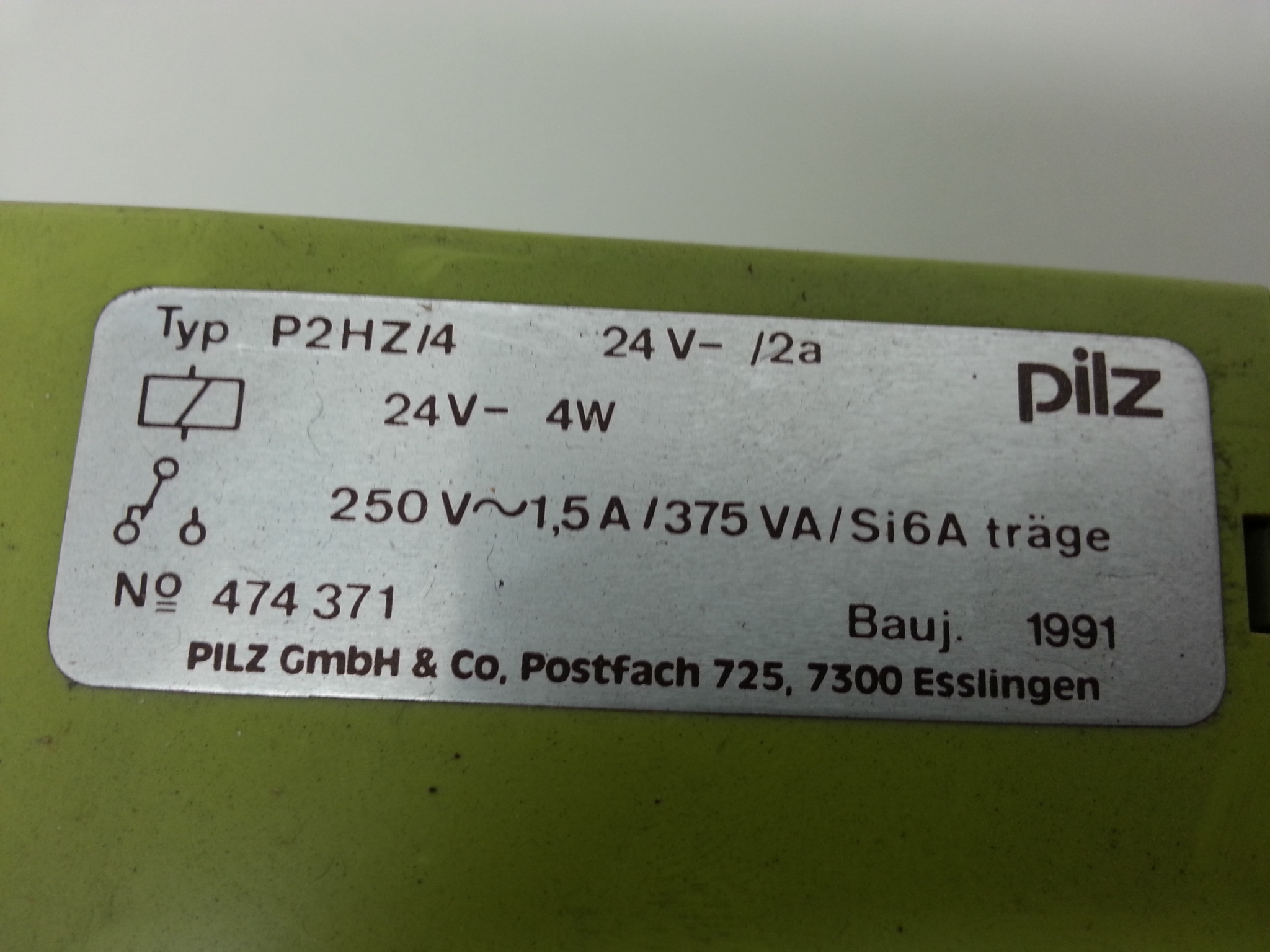 P2HZ4 17794 24Vdc Pilz