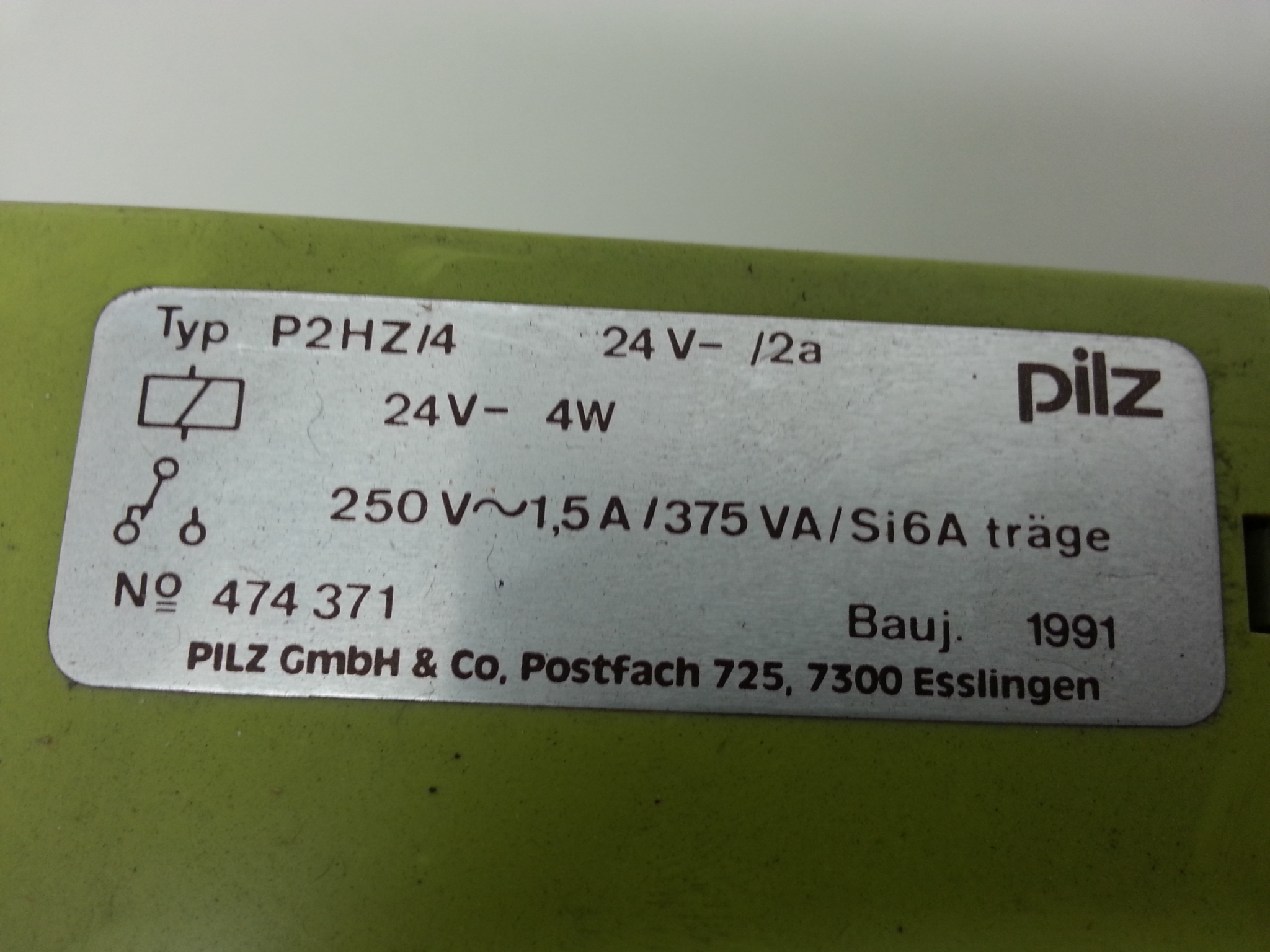 P2HZ4 17794 24Vdc Pilz safety relay