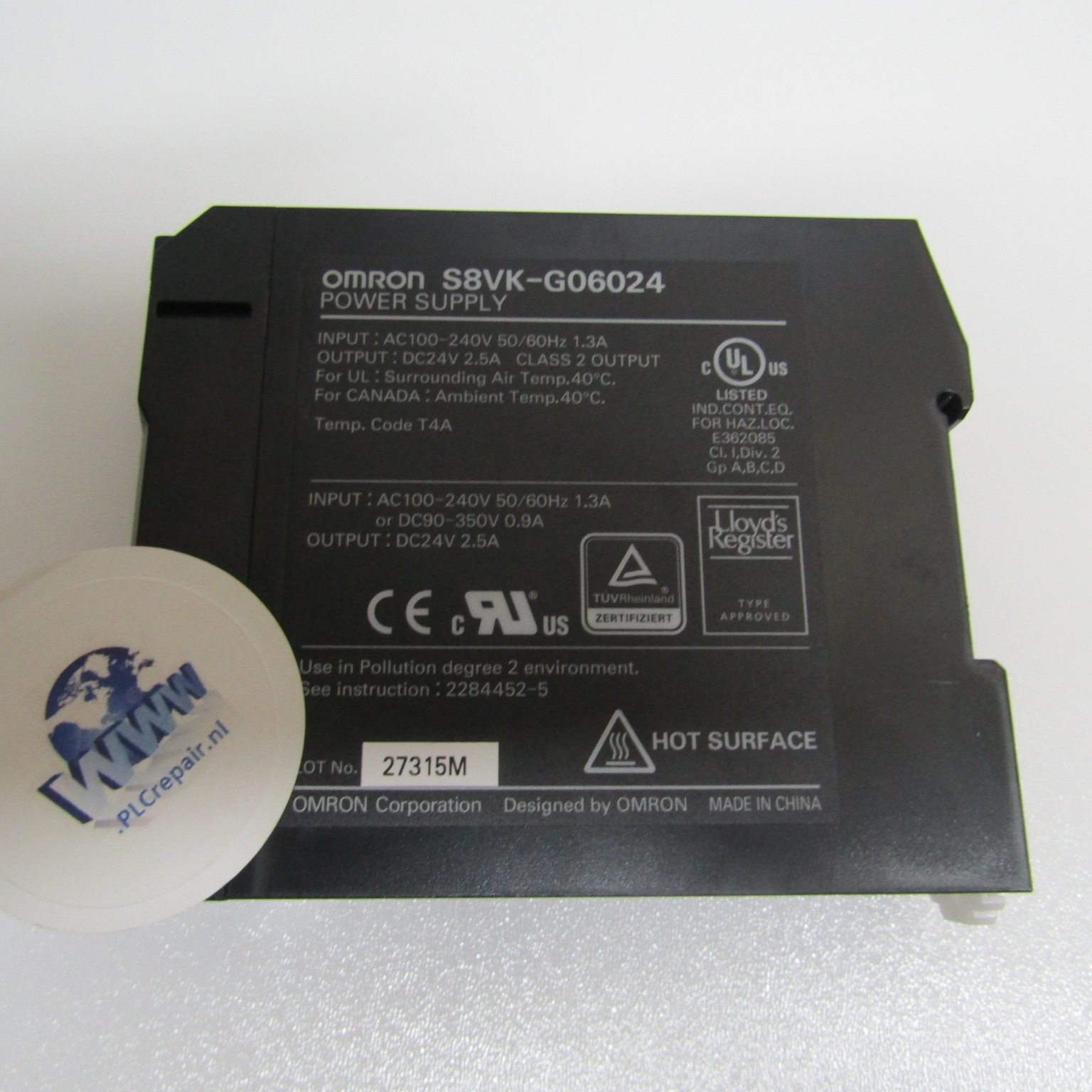 Power supply Omron 24VDC 2.5A