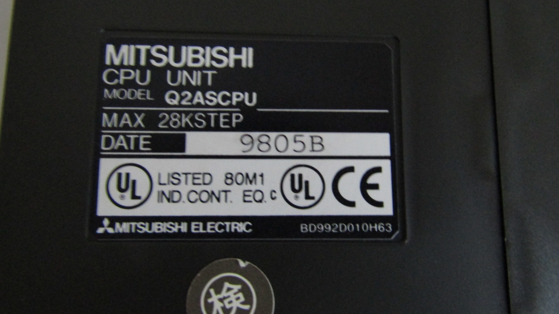 Q2AS CPU Unit Mitsubishi