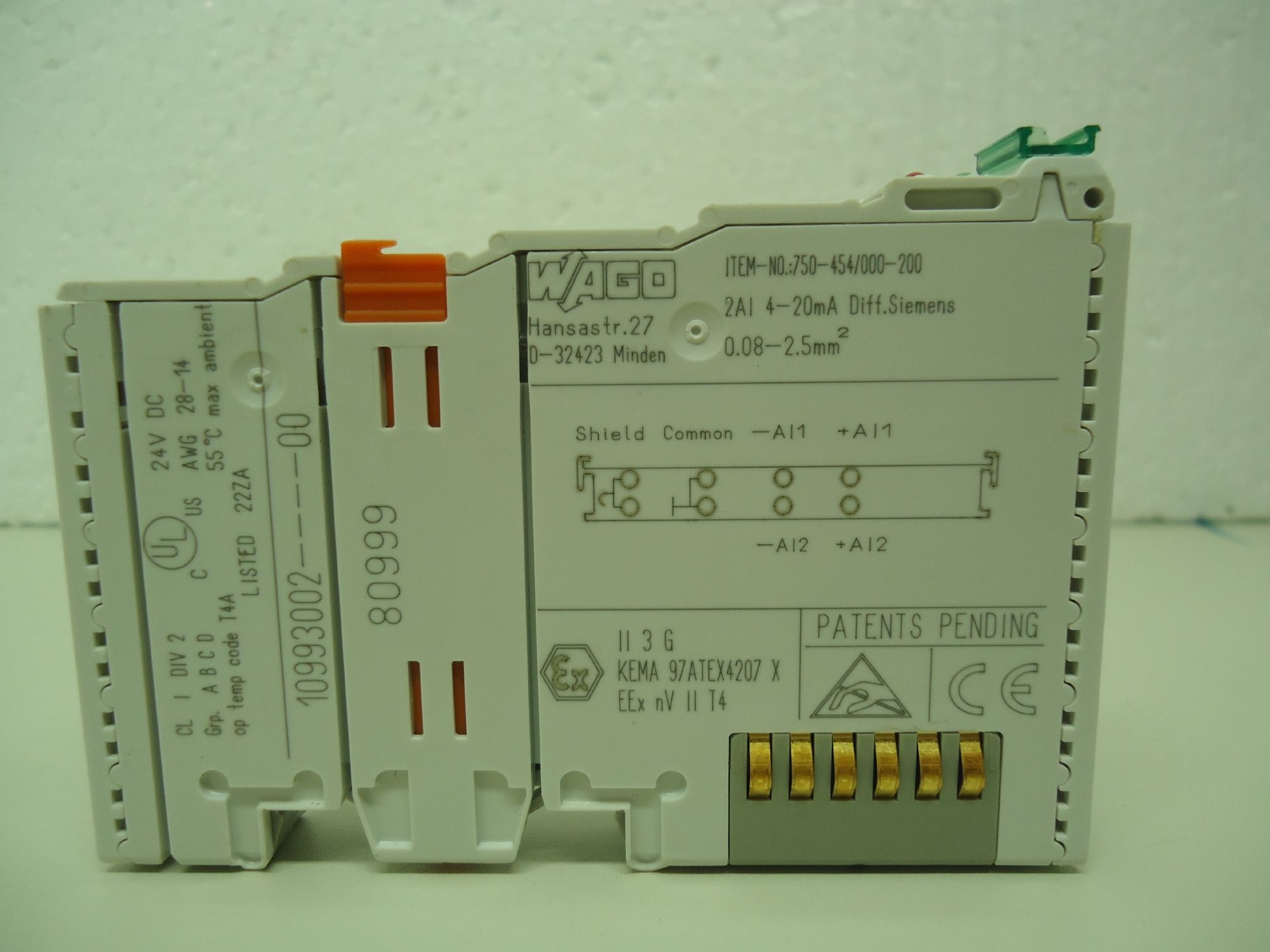 Wago 750-454 Remote I/O analoog
