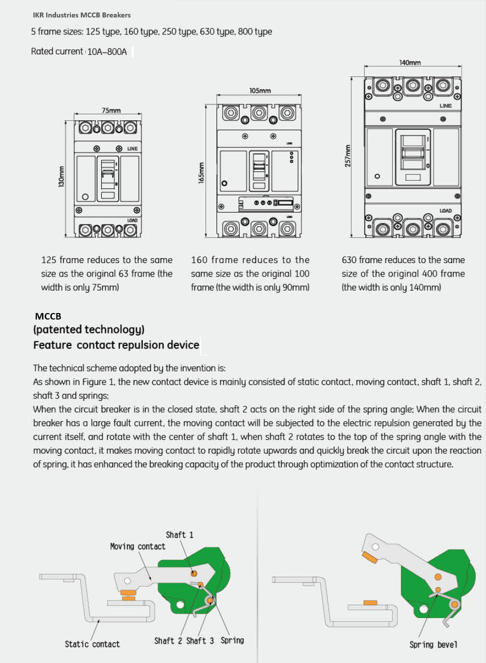 MCCB patent